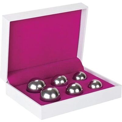 Marca: Shots Toys Modello: Palline Ben Wa - Argento - Allenatore del pavimento pelvico Marca: Shots Toys Modello: Palline Ben Wa - Argento - Allenatore del pavimento pelvico
