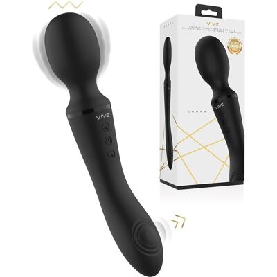 VIVE Enora Varita y Vibrador Negro - Potente, Impermeable, 100+ Configuraciones VIVE Enora Varita y Vibrador Negro - Potente, Impermeable, 100+ Configuraciones