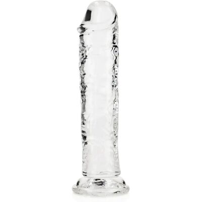 Dildo réaliste transparent de 18 cm avec ventouse - Sans danger pour le corps Dildo réaliste transparent de 18 cm avec ventouse - Sans danger pour le corps