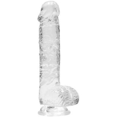 REALROCK Crystal Clear 15,2 cm - Dildo con Testicoli REALROCK Crystal Clear 15,2 cm - Dildo con Testicoli
