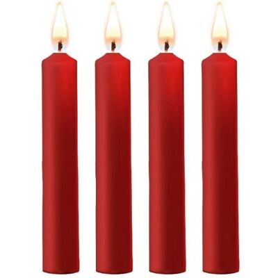 Ouch! Bougies en cire BDSM rouges - Pack de 4 Ouch! Bougies en cire BDSM rouges - Pack de 4