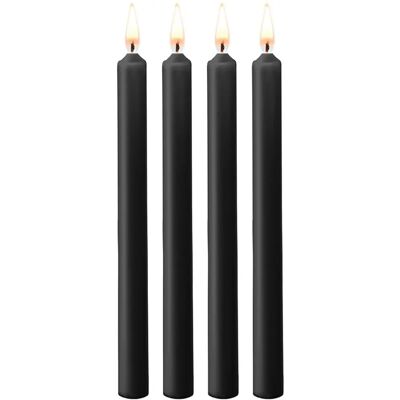 Ensemble de Bougies à Basse Température Noires - Jeux de Cire BDSM Ensemble de Bougies à Basse Température Noires - Jeux de Cire BDSM