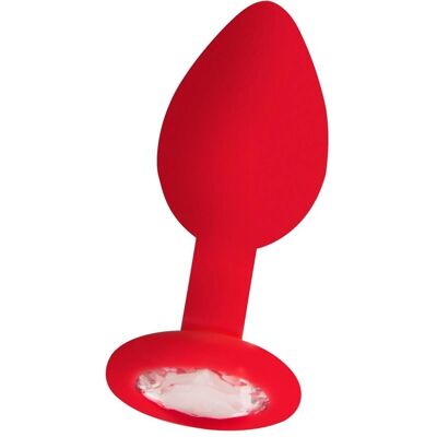Ouch! Plug Anal en Silicone Rouge avec Diamant - Type de produit Ouch! Plug Anal en Silicone Rouge avec Diamant - Type de produit