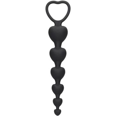 Ouch! Chapelet en silicone Cœurs Anaux - Sextoys - espaceplaisir Ouch! Chapelet en silicone Cœurs Anaux - Sextoys - espaceplaisir