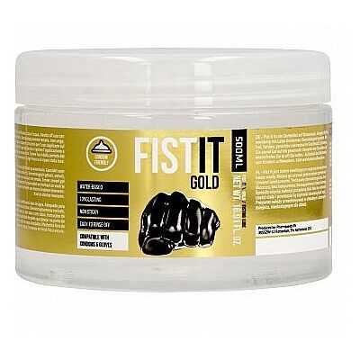 Shots Toys Fist It Gold lubrifiant à base d'eau - Gel de fist pour moments extrêmes - 500ml Shots Toys Fist It Gold lubrifiant à base d'eau - Gel de fist pour moments extrêmes - 500ml