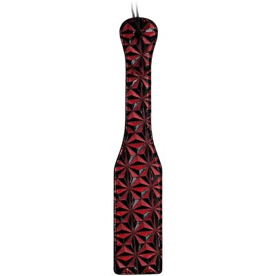 Ouch! Paddle BDSM de luxe - Rouge/Bordeaux/Noir - 31,5cm Ouch! Paddle BDSM de luxe - Rouge/Bordeaux/Noir - 31,5cm