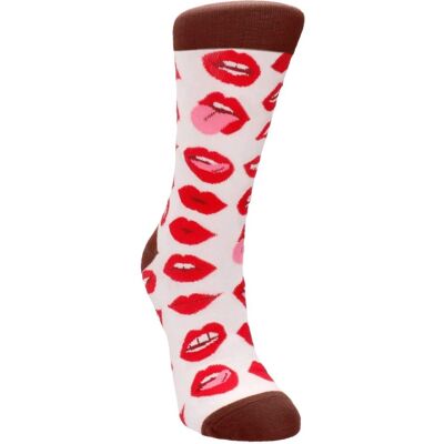 Sexy Socks Lip Love Socken - Größe 36-41 - Spaßig & Einzigartig Sexy Socks Lip Love Socken - Größe 36-41 - Spaßig & Einzigartig