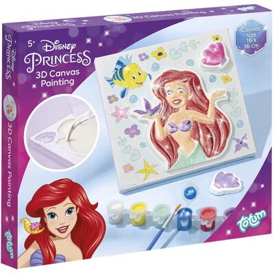 Totum Disney Princess Canvas Plaster Casting - Canvas Painting Kit Totum Disney Princess Canvas Plaster Casting - Canvas Painting Kit