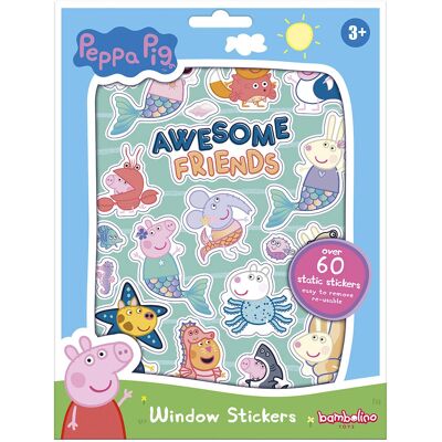 Peppa Pig Wiederverwendbare Statische Fenstertattoos - Kinder Dekoration Peppa Pig Wiederverwendbare Statische Fenstertattoos - Kinder Dekoration