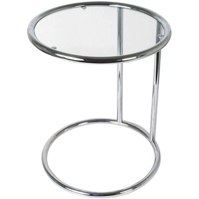 Leitmotiv Beistelltisch - Metall mit Glastisch - 44cm Durchmesser Leitmotiv Beistelltisch - Metall mit Glastisch - 44cm Durchmesser
