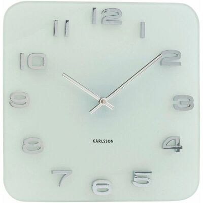 Horloge Murale Vintage Carré Karlsson - Blanc - Horloge Murale Horloge Murale Vintage Carré Karlsson - Blanc - Horloge Murale