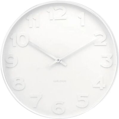 Karlsson Mr. White Seinäkello - 51cm - Moderni Karlsson Mr. White Seinäkello - 51cm - Moderni