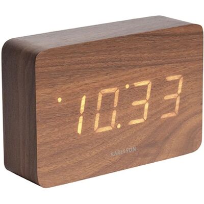 Réveil en Bois Karlsson - Rectangulaire LED - Publicité Réveil en Bois Karlsson - Rectangulaire LED - Publicité