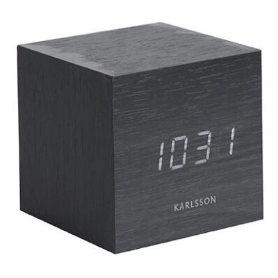 Karlsson Mini Cube Budík - Černý Karlsson Mini Cube Budík - Černý