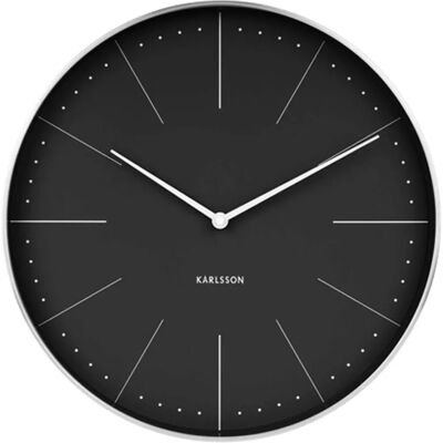 Ceas de perete Karlsson Normann Station 38 cm - Quartz - Negru Ceas de perete Karlsson Normann Station 38 cm - Quartz - Negru