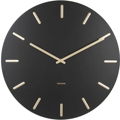 Karlsson KA5716BK Wall Clock - Modern Round Black Karlsson KA5716BK Wall Clock - Modern Round Black