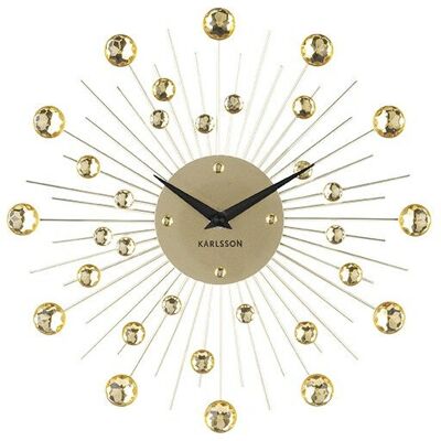 Karlsson Sunburst Wandklok - 30cm Quartz Goud Decoratie Karlsson Sunburst Wandklok - 30cm Quartz Goud Decoratie