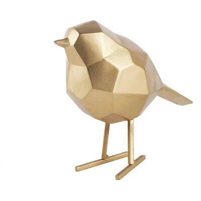 Present Time Goldfeder Vogelstatue - 17cm - Modernes Dekor Present Time Goldfeder Vogelstatue - 17cm - Modernes Dekor