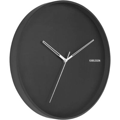 Nástěnné Hodiny Karlsson KA5807BK - Kulaté Černé Quartzové Nástěnné Hodiny Karlsson KA5807BK - Kulaté Černé Quartzové
