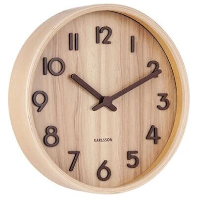 Karlsson KA5808WD Natürliche Holz-Wand/Tischuhr - Wanduhr/Tischuhr Karlsson KA5808WD Natürliche Holz-Wand/Tischuhr - Wanduhr/Tischuhr