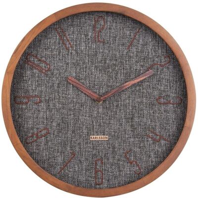 Karlsson Orologio da Parete Canvas Melange Nero - Orologio da Parete Karlsson Orologio da Parete Canvas Melange Nero - Orologio da Parete