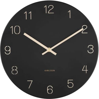 Nástěnné Hodiny Karlsson Černé 30 Cm - Nástěnné Hodiny Nástěnné Hodiny Karlsson Černé 30 Cm - Nástěnné Hodiny