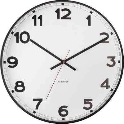 Karlsson Nyt Klassisk Vægur - 40cm - Metal - Hvid Karlsson Nyt Klassisk Vægur - 40cm - Metal - Hvid