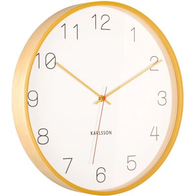 Karlsson Joy Holz Wanduhr - Unisex - 40 cm - Quarz - Wanduhr Karlsson Joy Holz Wanduhr - Unisex - 40 cm - Quarz - Wanduhr
