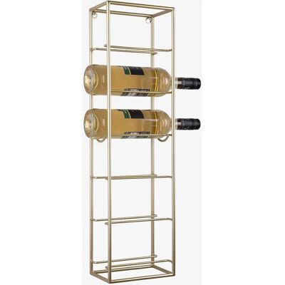 Present Time Weinregal - Wandmontage, 6 Flaschen, Gold Finish Present Time Weinregal - Wandmontage, 6 Flaschen, Gold Finish