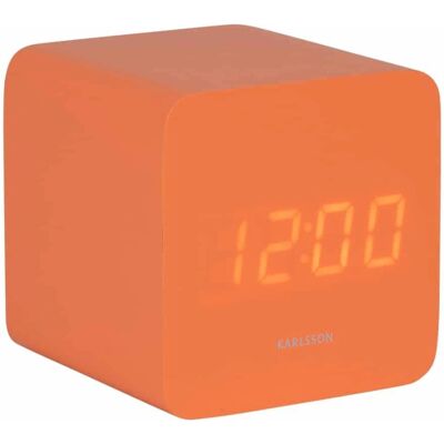 Karlsson Oranžové Spry LED Budík - Budík Karlsson Oranžové Spry LED Budík - Budík
