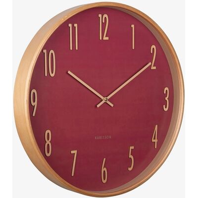 Karlsson Wanduhr - Zedernrot - Klassisches Design - Wanduhr Karlsson Wanduhr - Zedernrot - Klassisches Design - Wanduhr