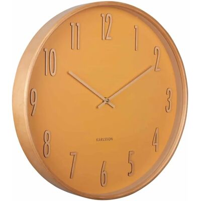 Karlsson Holz-Wanduhr - Durchmesser 40cm - Gelb - Wanduhr Karlsson Holz-Wanduhr - Durchmesser 40cm - Gelb - Wanduhr