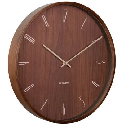 Karlsson KA5994DW Dunkelbraune Wanduhr - Wanduhr Karlsson KA5994DW Dunkelbraune Wanduhr - Wanduhr