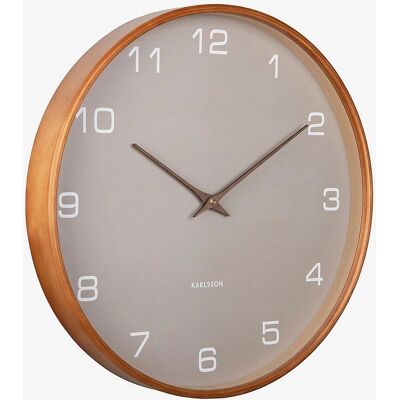 Karlsson Hellgraue Sperrholz-Wanduhr - Wanduhr Karlsson Hellgraue Sperrholz-Wanduhr - Wanduhr