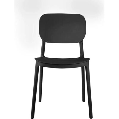 Leitmotiv - Cheer - Schwarz - Kunststoff - Esszimmerstuhl Leitmotiv - Cheer - Schwarz - Kunststoff - Esszimmerstuhl