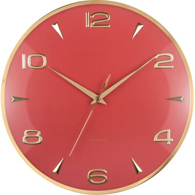 Karlsson KA6017RD Wanduhr - Rund Ochre Rot Karlsson KA6017RD Wanduhr - Rund Ochre Rot