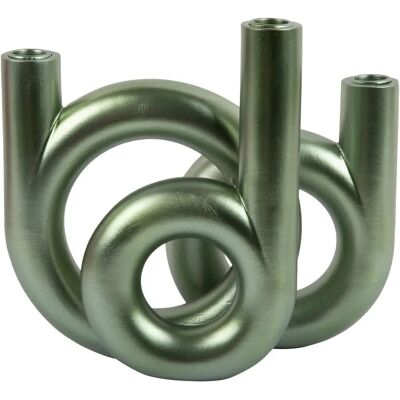 PRESENT TIME - Castiçal de Anel Alt.20Cm Hora Presente Verde - 20cm - Grün - Candle Holder PRESENT TIME - Castiçal de Anel Alt.20Cm Hora Presente Verde - 20cm - Grün - Candle Holder