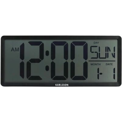 Karlsson Retro LCD Nástěnné Hodiny - Vintage Design Karlsson Retro LCD Nástěnné Hodiny - Vintage Design