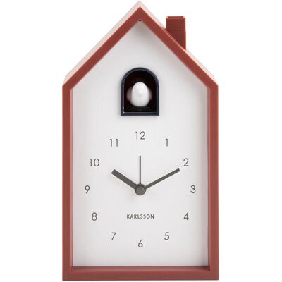 Karlsson KA6015RD Modern Kuckucksuhr Ochre Rot Wand/Tischuhr Karlsson KA6015RD Modern Kuckucksuhr Ochre Rot Wand/Tischuhr