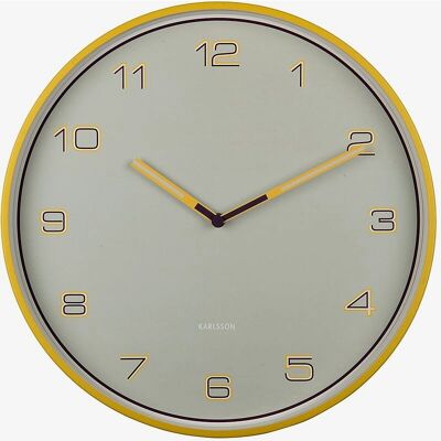 Karlsson Wanduhr - 40cm Durchmesser - Modernes Design - Metall - Benötigt 1 AA-Batterie Karlsson Wanduhr - 40cm Durchmesser - Modernes Design - Metall - Benötigt 1 AA-Batterie