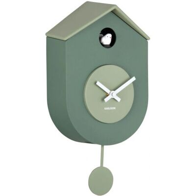 Karlsson - Grato Cuckoo - Jungle Grün - Swingende Pendel - Uhr Karlsson - Grato Cuckoo - Jungle Grün - Swingende Pendel - Uhr