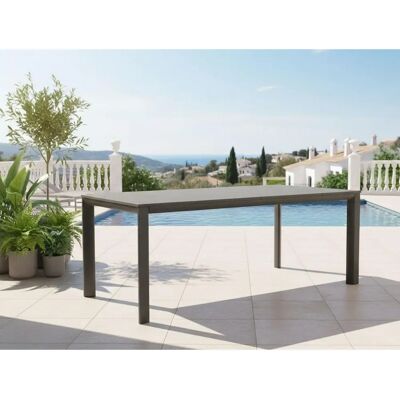 Lesli Living Murcia Gartentisch - 220x100cm - Schwarz - Gartenmöbel Lesli Living Murcia Gartentisch - 220x100cm - Schwarz - Gartenmöbel