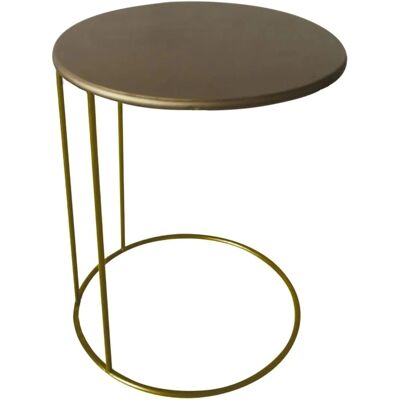 Lesli Living Guld Rund Sidobord - Inredning för Hemmet Lesli Living Guld Rund Sidobord - Inredning för Hemmet
