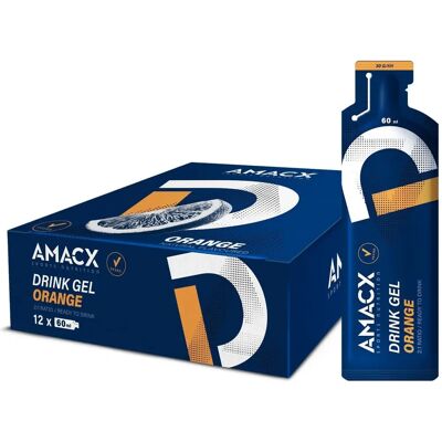 Amacx Gel énergétique orange - 60 ml Gel sportif - Publicité Amacx Gel énergétique orange - 60 ml Gel sportif - Publicité
