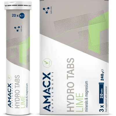 Amacx Hydro Tabs - Comprimés d'électrolytes - Publicité Amacx Hydro Tabs - Comprimés d'électrolytes - Publicité