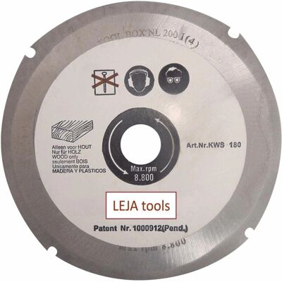 Leja Tools KWS125PRO - Disco de Diamante 125mm - Para Madera y Plásticos Leja Tools KWS125PRO - Disco de Diamante 125mm - Para Madera y Plásticos