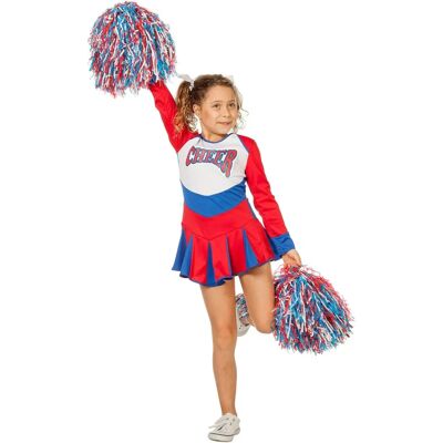 Costume Cheerleader Rosso-Blu - Costume Costume Cheerleader Rosso-Blu - Costume