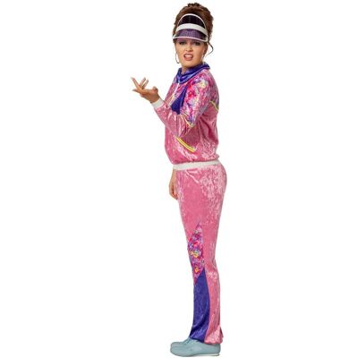 Wilbers 80er-Jahre Joggingkostüm - Pink und Lila Wilbers 80er-Jahre Joggingkostüm - Pink und Lila