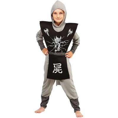 buttinette Ninja Kostüm für Kinder - Unisex, Grau, Langarm - Kostüm buttinette Ninja Kostüm für Kinder - Unisex, Grau, Langarm - Kostüm