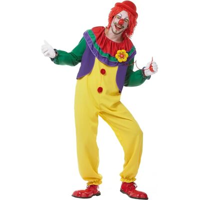 buttinette Clown-Overall - Unisex - Bunte Volants - Polyester buttinette Clown-Overall - Unisex - Bunte Volants - Polyester